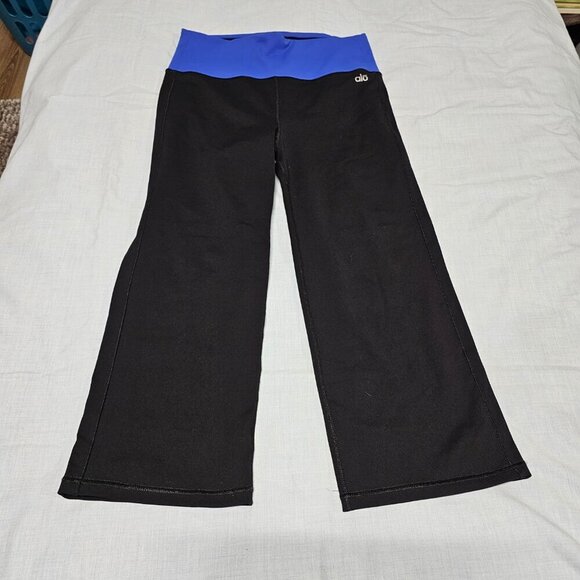 Alo Yoga Coolfit Capri Leggings Women Size S Black Straight Leg - Picture 8 of 12